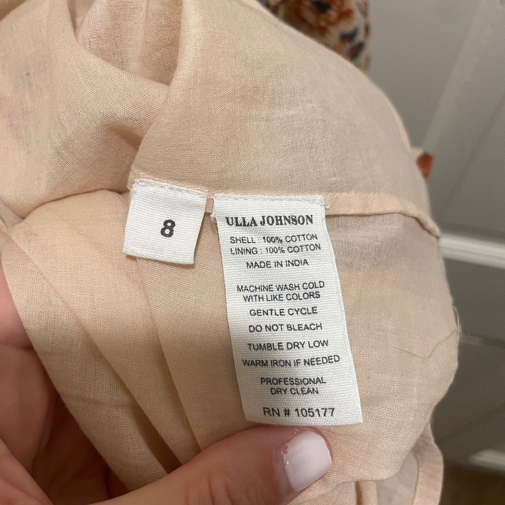 Ulla Johnson Long Sleeve Cecily Dress size 8 - Picture 6 of 6